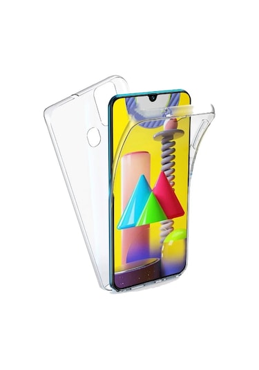 Galaxy M21 Kılıf Zore Enjoy Kapak Renksiz