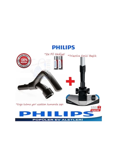 Philips Uyumlu Fc9924 Marathon Ultimate Kumanda Sapı+Emici Başlık (410608430)