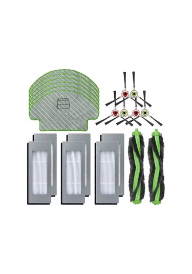 Junzhuodianpu İrobot Roomba Combo 111/113 R113840 Elektrikli Süpürgeler İçin 20 Hepa Filtresi, Ana Fırçalar Ve Paspaslar