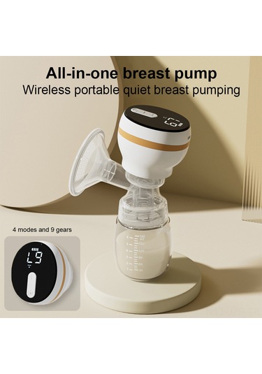 Geeroyoo Yw991 Entegre Elektrikli Emziği - 4 Mod 9 Seviye, 40-50db Sessiz, Ters Akış Engeli, Led Ekranlı, 180ml Pp Biberon, Beyaz 1200mah Batarya