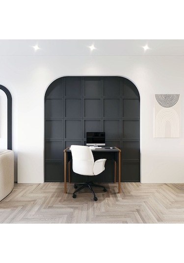 Zenith Çalışma Masası 90cm Antrasit Ceviz