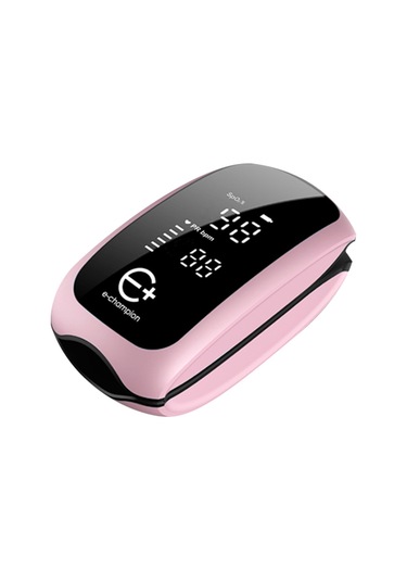 Vkemall Pulse Oksimetre Nabız Oksimetresi Şarj Edilebilir Ev Parmak Ucu Parmak Klipsli Oksimetre Tek Tuş Pembe