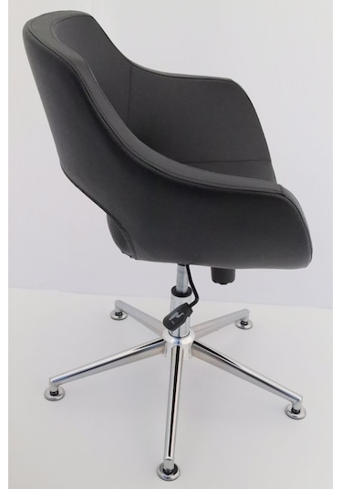 Tekerleksiz ofis çalışma koltuğu