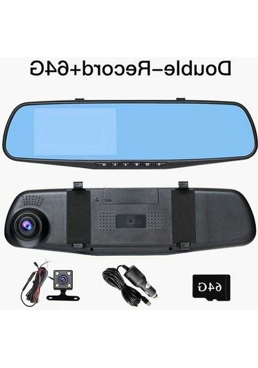 Pazly Dual Kayıt 64gb 1080p Hd Dash Cam, Gece Görüşü, Park Modülü