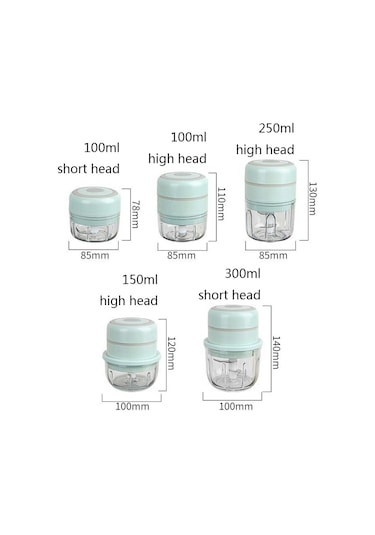 Cbtx Zm-14 Ev Tipi Mini Kablosuz Elektrikli Sarımsak Ezici, Renk: Pembe 100ml Çok Renkli