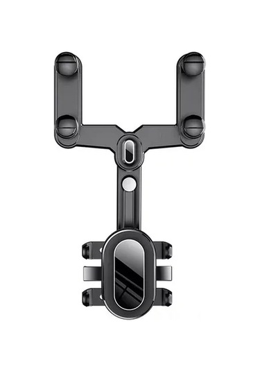 Mufunye Araç Geribakış Aynası Telefon Tutucu, 360 Derece Dönebilen, 4.0-7.0 İnç Telefonlar İçin, Abs+nano Pu Malzeme, Kararlı Tutma Mekanizması Siyah