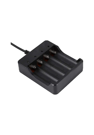 Şarj Edilebilir Lityum 18650 Piller İçin 4 Bölmeli Pil Şarj Cihazı, İyi Kalitede, Ters Şarj Önleme Fonksiyonu Ve İyi