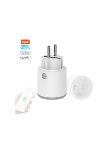 Geeksen Akıllı Wifi Soketli Adaptör 16a - Enerji Tüketim Ölçümü, Uzak Kumanda, Zamanlama Ve Senaryo Bağlantısı - Avrupa Standartı 85-250v