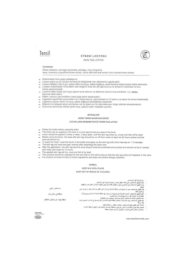 Tensil Et Beni Losyonu Mole Lotion