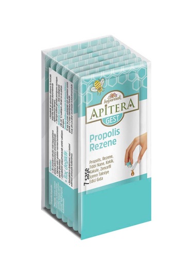 Apitera Gest Doğal Bal, Rezene, Tıbbi Nane, Kekik, Kakule, Zencefil Ve Propolis İçeren Takviye Edici 7 Li Saşe
