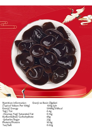 Xushi Gıda Kurutulmuş Siyah (dried Black Fungus ) 1 Kg