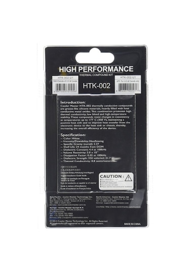 Cooler Master Htk 002 Termal Macun