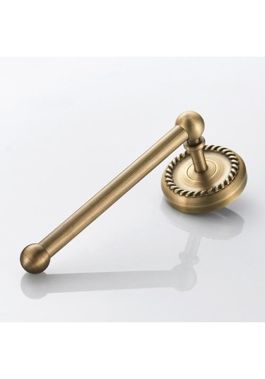 Kağıt Havlu Askısı Basit Şasi Yuvarlak Fırçalanmış Bronz Asılı Banyo Duvar Tuvalet Kağıdı Tutucu Rulo Kağıt Havlu Kağıt Kağıt Tutucular Altın 22 x 13.6 x 11.2 CM