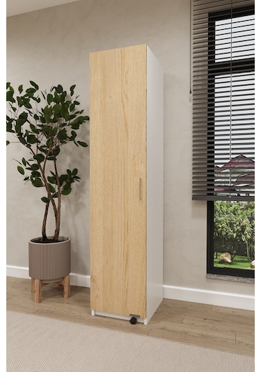 Asra Trend Çok Amaçlı Kiler Dolabı MK-19 %100 MDF Erzak Organizer Dolabı Karina