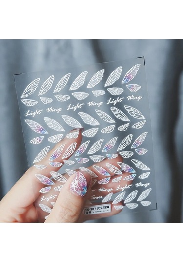 1 Adet Vintage Altın Çiçek Yüksek Kalite 5d Kabartmalı Nail Art Çıkartmaları Nail Art Gravür Dekorasyon Moda Kaymak Tırnak Çıkartmalar Gökyüzü Mavi