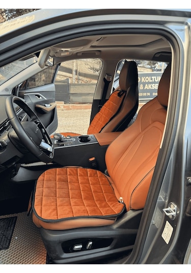 Fiat Albea Koltuk Minderi Ortopedik Cepli Araç Kılıf Seti Tam Uyumlu,taba Renk