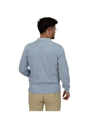 Dynamo Erkek Büyük Beden Mevsimlik Polo Yaka Sweatshirt 1-6830 Bgl-st04415 Mavi