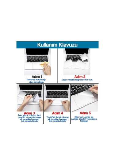 Macbook Air M4-m3-m2 15 İnç Uyumlu Sticker Film Koruyucu Touchpad Trackpad 15.3 Air A2941 A3114 A3241 İle Uyumlu