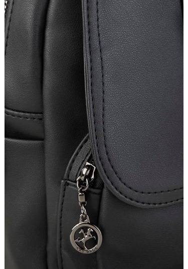 Nas Bag Kadın Sırt Çantası Ve Omuz Çantası Dönüştürülebilir Tasarım - Siyah Dona Siyah