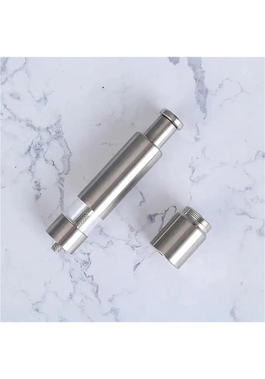 Jialan Paslanmaz Çelik Başparmak İtme Baharat Sos Değirmeni Gümüş