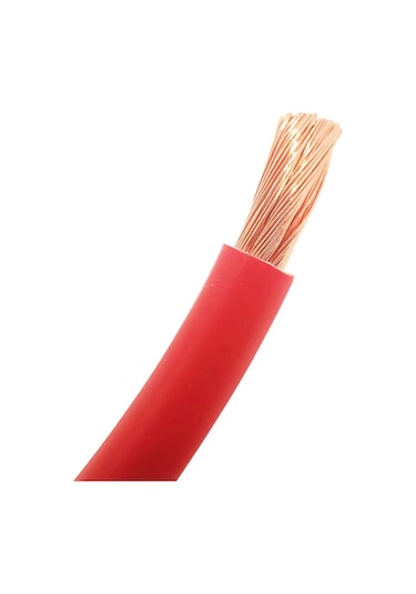 Akü-akü Kablo 25'lik Bakır 30 CM Kırmızı