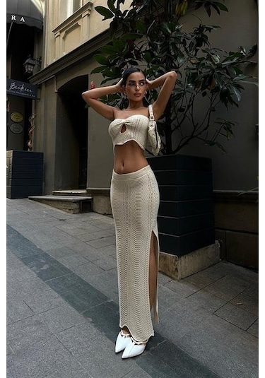 Mischa Cut Out Ajurlu Takım 9839 Çok Renkli