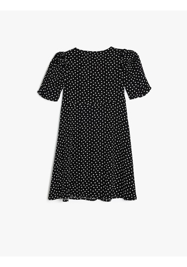 Koton Puantiyeli Elbise Balon Kollu Düğme Kapamalı Viskon Kumaş Siyah Desenli 5skg80029aw Siyah Desenli Siyah Koton Puantiyeli Elbise Balon Kollu Düğme Kapamalı Viskon Kumaş Siyah Desenli 5skg80029aw Siyah Desenli Siyah