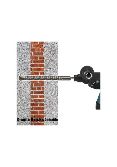 Trendooze Genişletilmiş Çapraz Darbeli Matkap 110-500mm Sds+ 10-260mm Duvardan Uygun