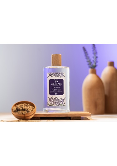 Volkan Ates Natural & Beauty Lavanta Kolonyası Cam Şişe 200 Ml
