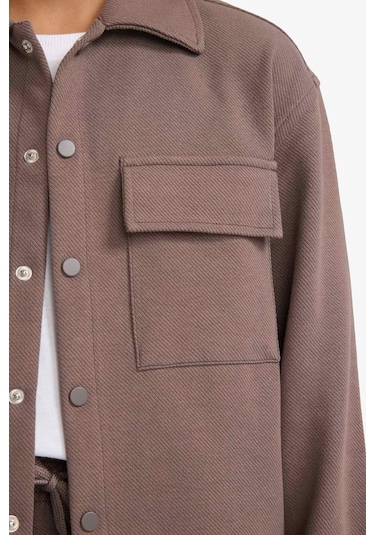 Defacto Erkek Çocuk Polo Yaka Ceket G3750a825aubn571 Kahve-bn571