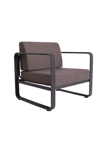 Koza Home Nea Kahverengi Bahçe Koltuğu Antrasit İskelet 7002 Kahverengi