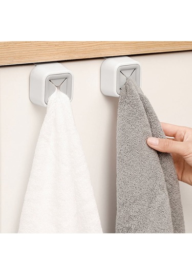 Fosenze Banyo Mutfak Plastik Zımba Kanca - Delme Yok Kurulum, Yüksek Dayanıklı, Havlu Mendil Bezi Saklama Diğer