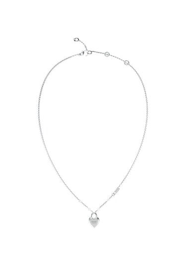 Guess Jgujubn04210jwrhtu Kalpli Kadın Kolye Metalik Gri