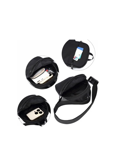 Erkek Göğüs Çantası, Omuz Askılı Çanta, Küçük Askılı Çanta Siyah