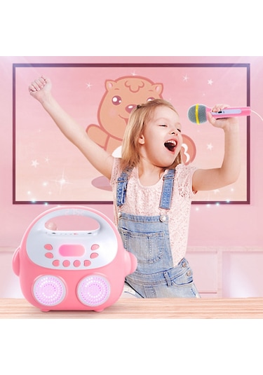 Reedark Mikrofonlu Taşınabilir Karaoke Makinesi - Ev Partileri Ve Aile Eğlencesi İçin Yetişkin & Çocuk Uyumlu Portatif Sistem