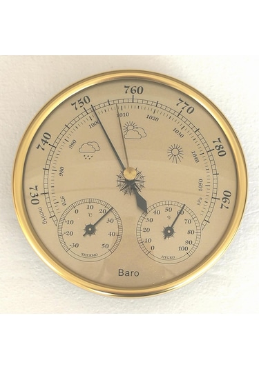 Jms Hassas 3'ü 1 Arada Barometre Termometre İç Ve Dış Mekan Kullanımı İçin Higrometre Nem Ölçer