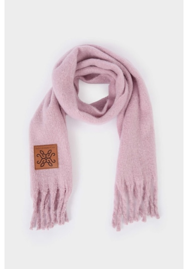 Defacto Kadın Dokuma Etiketli Atkı F3427ax25wnpn1 Pembe