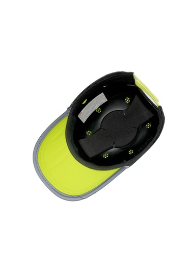 Darbe Emici Şapka Baret Kep Sarı - Reflektörlü 7004