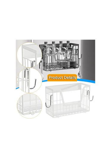 Suntek Buzdolabı Yan Rafı Manyetik Dolap Ev Eşyaları İçin Beyaz