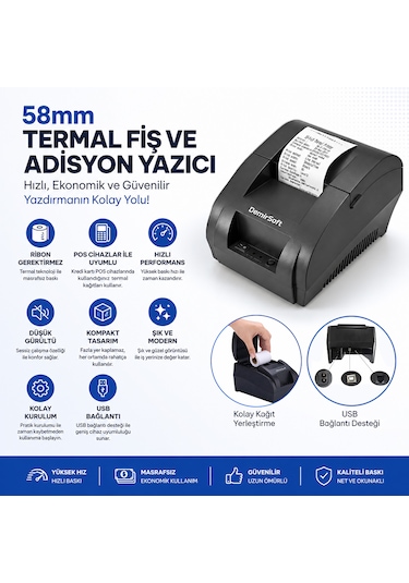 Barkodlu Satış Programı Ayaklı Okuyucu Fiş Yazıcı