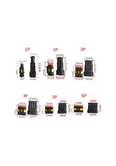 Suofeng 352 Parça Ip68 Su Geçirmez Araç Hıd Kablolu Bağlayıcı Terminal Seti - Araçlar, Motosikletler İçin Dayanıklı Plastik Ve Bakır Malzeme