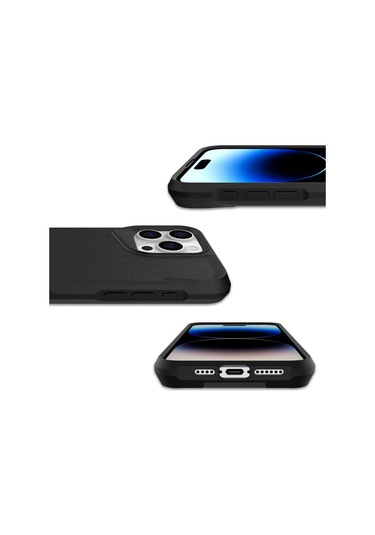 Apple Uyumlu iPhone 15 Pro Kılıf Airbag Kenarlı T-max Mat Standlı Kılıf