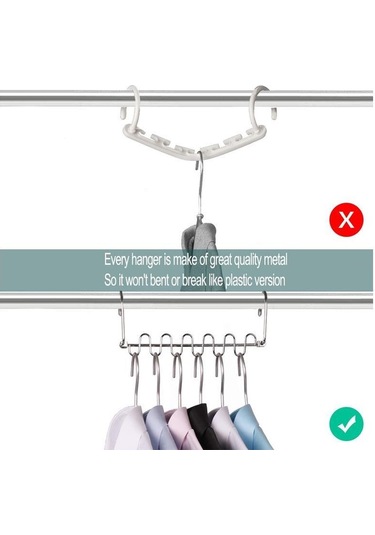 Askı Yerden Tasarruflu Askılar Dolap İçin Metal Dolap Organizatörü Dolap Dolap Organizasyonu Dolap Sistemi Gümüş