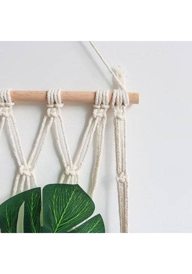 Novahub El Yapımı Boho Duvar Dekoru: Makrome Kitap Dergi Rafı, Ev Ve Ofis Dekorasyonu 1 Adet