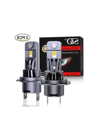 Didadodo Jms 2 Adet H7 Led Far Ampulü Mini Kablosuz 40000lm 6500k Csp Araba Lambaları H7 Turbo Led Otomobil 12v 12v