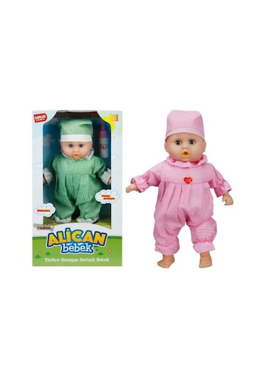 Türkçe Konuşan Oyuncak Alican Et Bebek Seti 35 Cm
