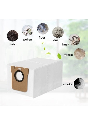 Junzhuodianpu Jonr P20 Pro Robot Süpürge Aksesuar Seti 15 Parça : Ana Fırça, Yan Fırça, Paspas, Toz Torbası A