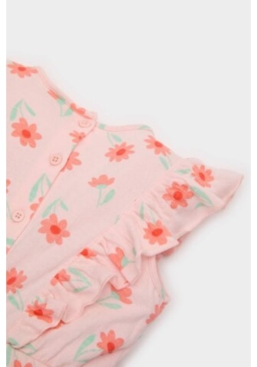 DeFacto Kız Bebek Çiçekli Tulum E5791A525SMPN127 Pembe