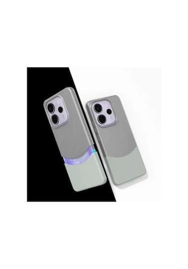 Xiaomi Redmi Note 13 Pro Plus 5g Kılıf Magsafe Şarj Kartlıklı Mıknatıslı Duble 1.7mm Kapak Kart Bölm