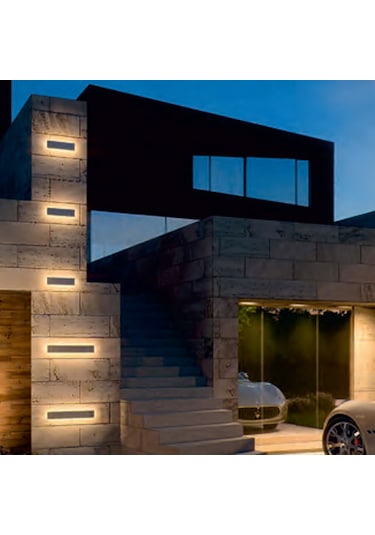 Ip Duvar Apliği Dekortif Açık Dış Alan Mekan Lamba Aydınlatma Işık Su Geçirmez Bahçe Led Modern A-ıpd-5064 28w Beyaz